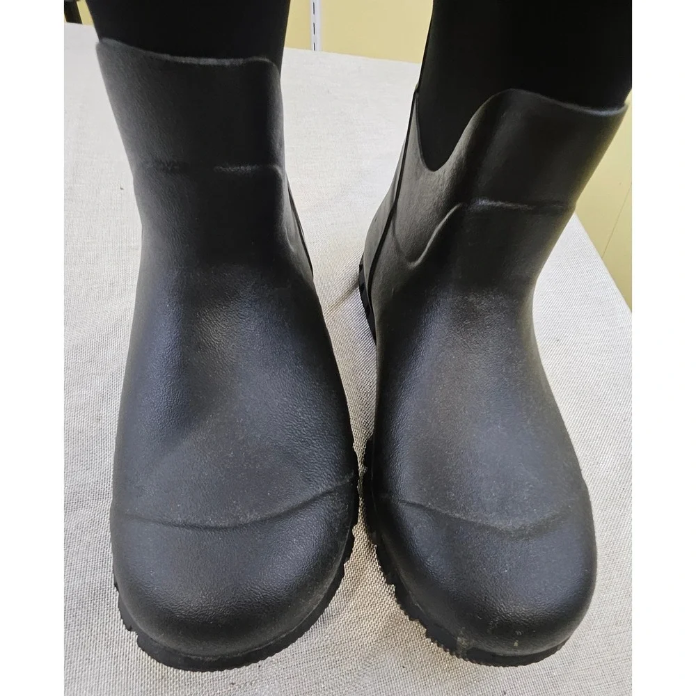 Habit Waterproof Hunting Boots Men 6 Black Neoprene Rubber Rain Outdoor Lug Sole